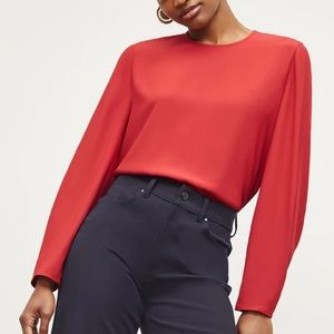 M.M. Lafleur The Carrie Top Soft Wave Color Habanero Size XL